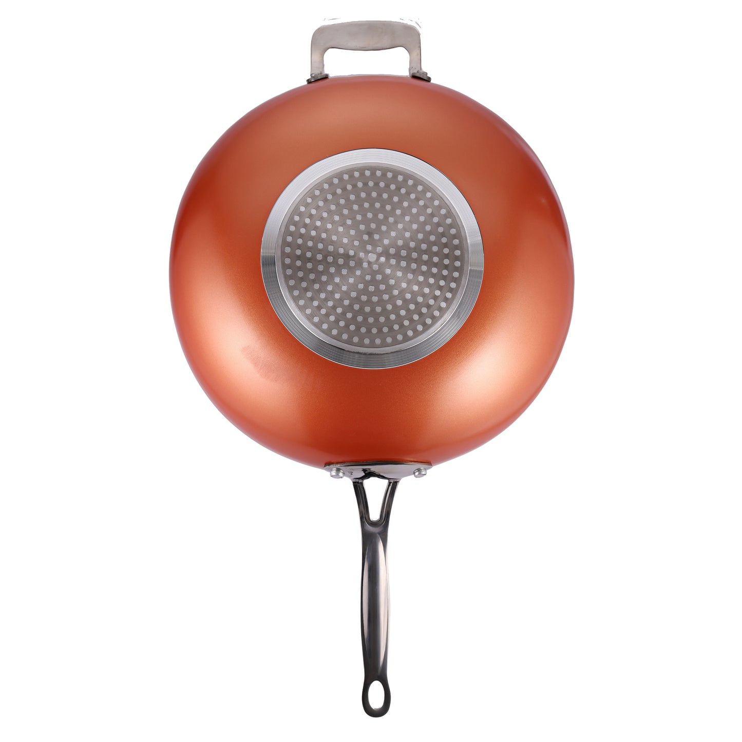 Copper Ceramic Non-Stick Wok – Induction Stir Fry Pan (30cm)