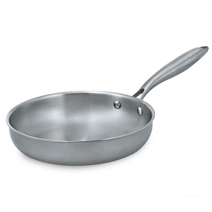 Tri-Ply Stainless Steel Frying Pan – Professional Induction Skillet (24cm & 28cm)