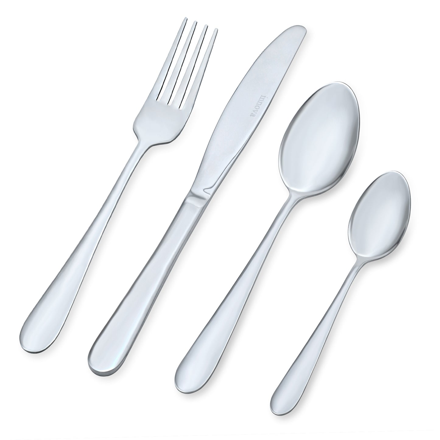 Henley Stainless Steel Cutlery Set – 16 Piece Dining Set (18/0 Stainless Steel)