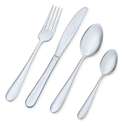Henley Stainless Steel Cutlery Set – 16 Piece Dining Set (18/0 Stainless Steel)