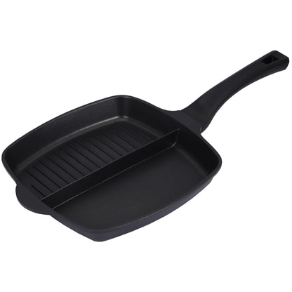 Non-Stick Sectional Grill & Griddle Pan – Induction Multi-Section Cooking Pan (1, 2, 3 & 5 Sections)