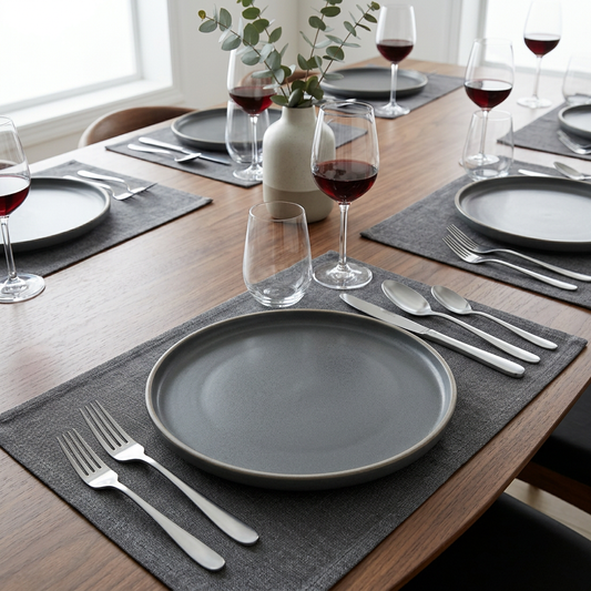 Henley Stainless Steel Cutlery Set – 16 Piece Dining Set (18/0 Stainless Steel)