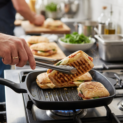 Non-Stick Sectional Grill & Griddle Pan – Induction Multi-Section Cooking Pan (1, 2, 3 & 5 Sections)