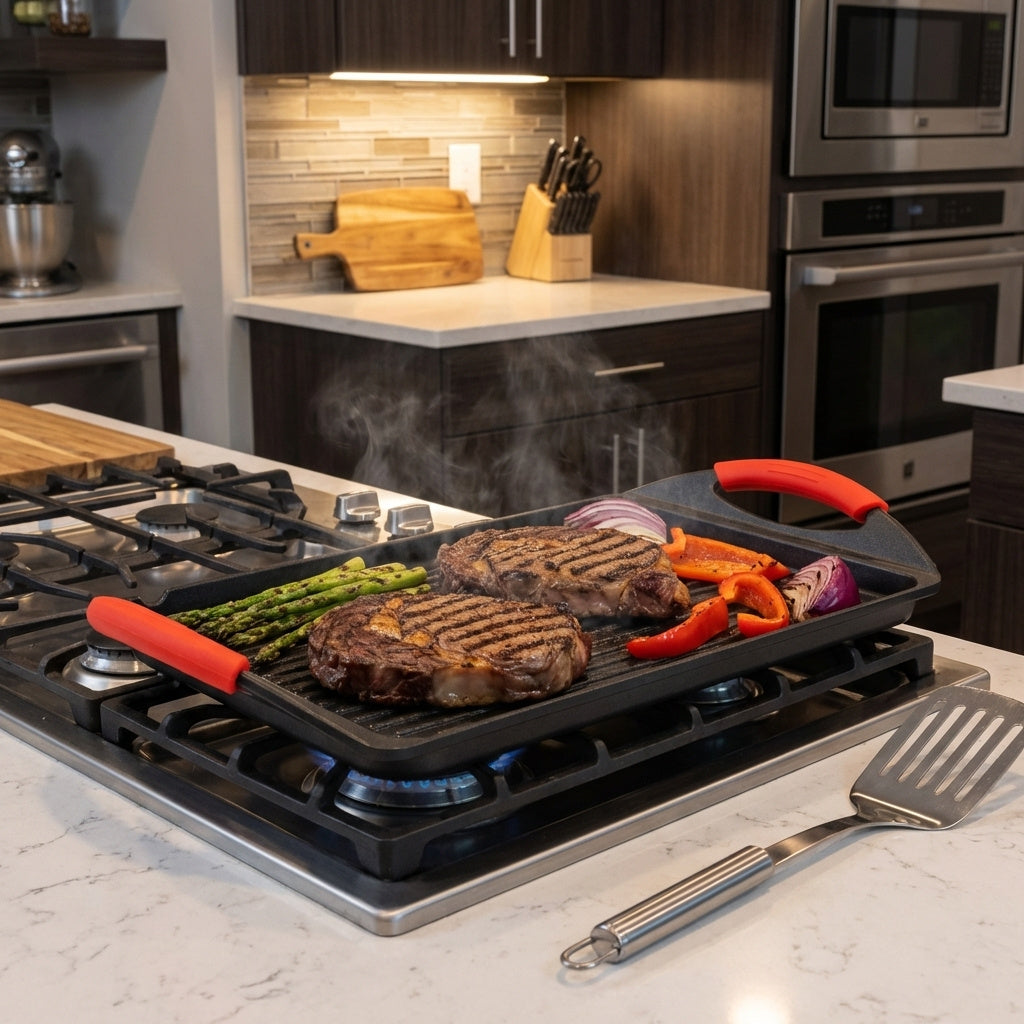 Non-Stick Grill Plate – Induction Griddle Pan for Hob