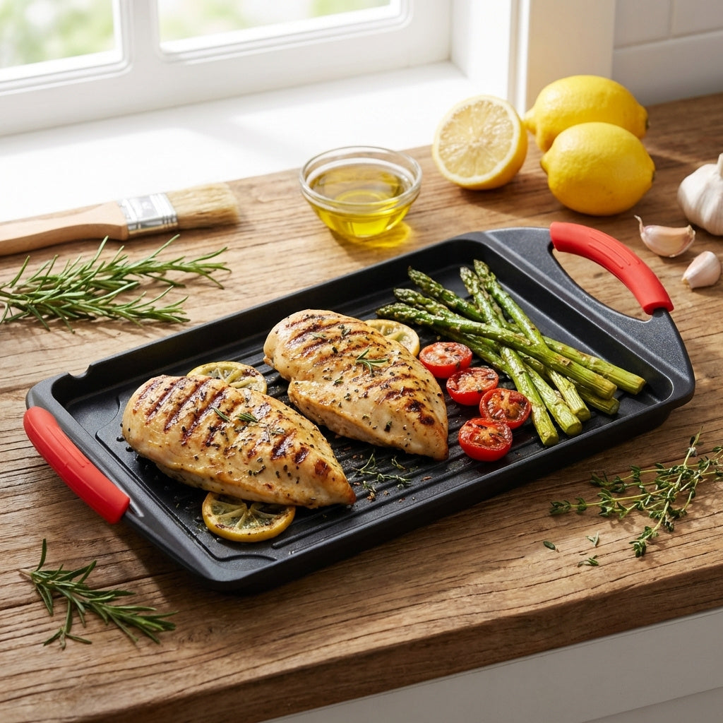 Non-Stick Grill Plate – Induction Griddle Pan for Hob