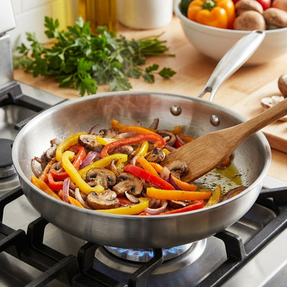Tri-Ply Stainless Steel Frying Pan – Professional Induction Skillet (24cm & 28cm)