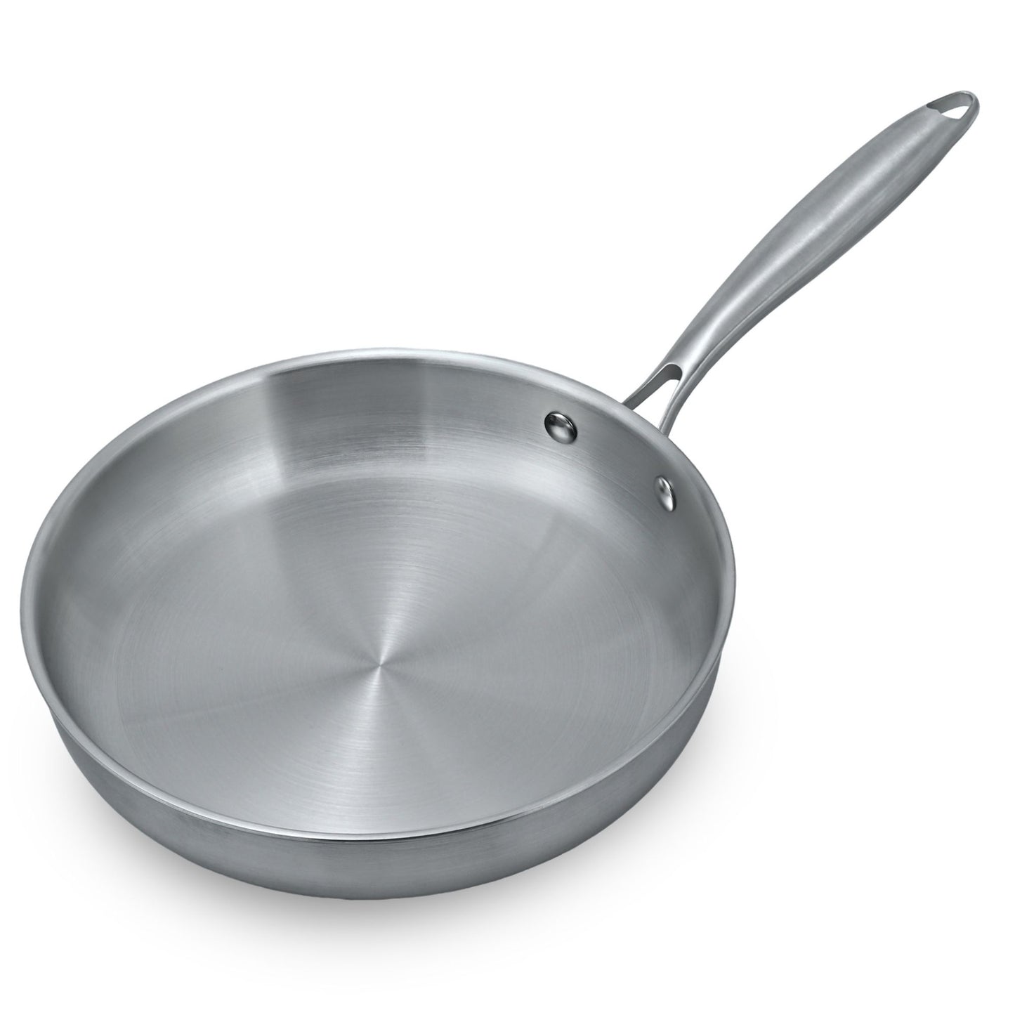 Tri-Ply Stainless Steel Frying Pan – Professional Induction Skillet (24cm & 28cm)