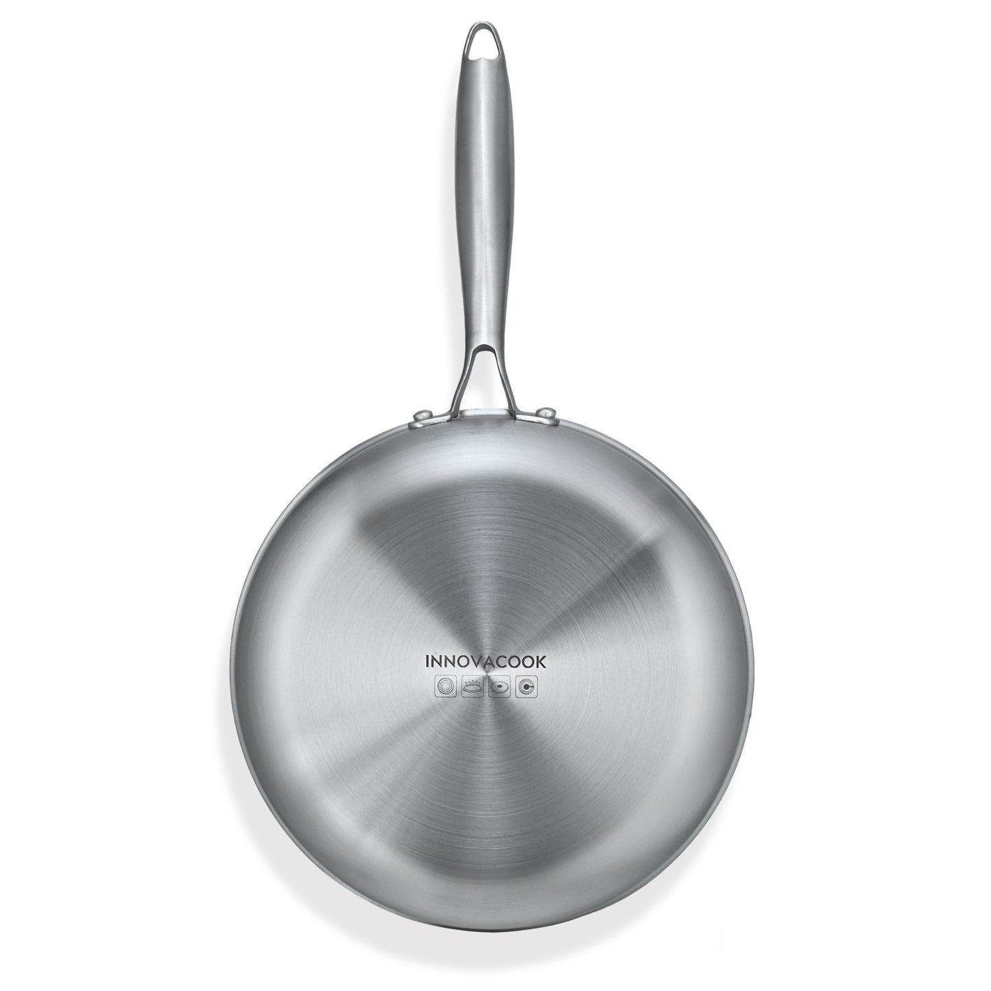 Tri-Ply Stainless Steel Frying Pan – Professional Induction Skillet (24cm & 28cm)