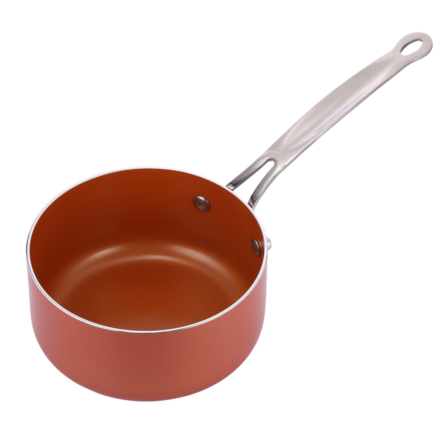 Copper Ceramic Non-Stick Saucepan Set – Induction Compatible Cookware (PTFE & PFOA Free)