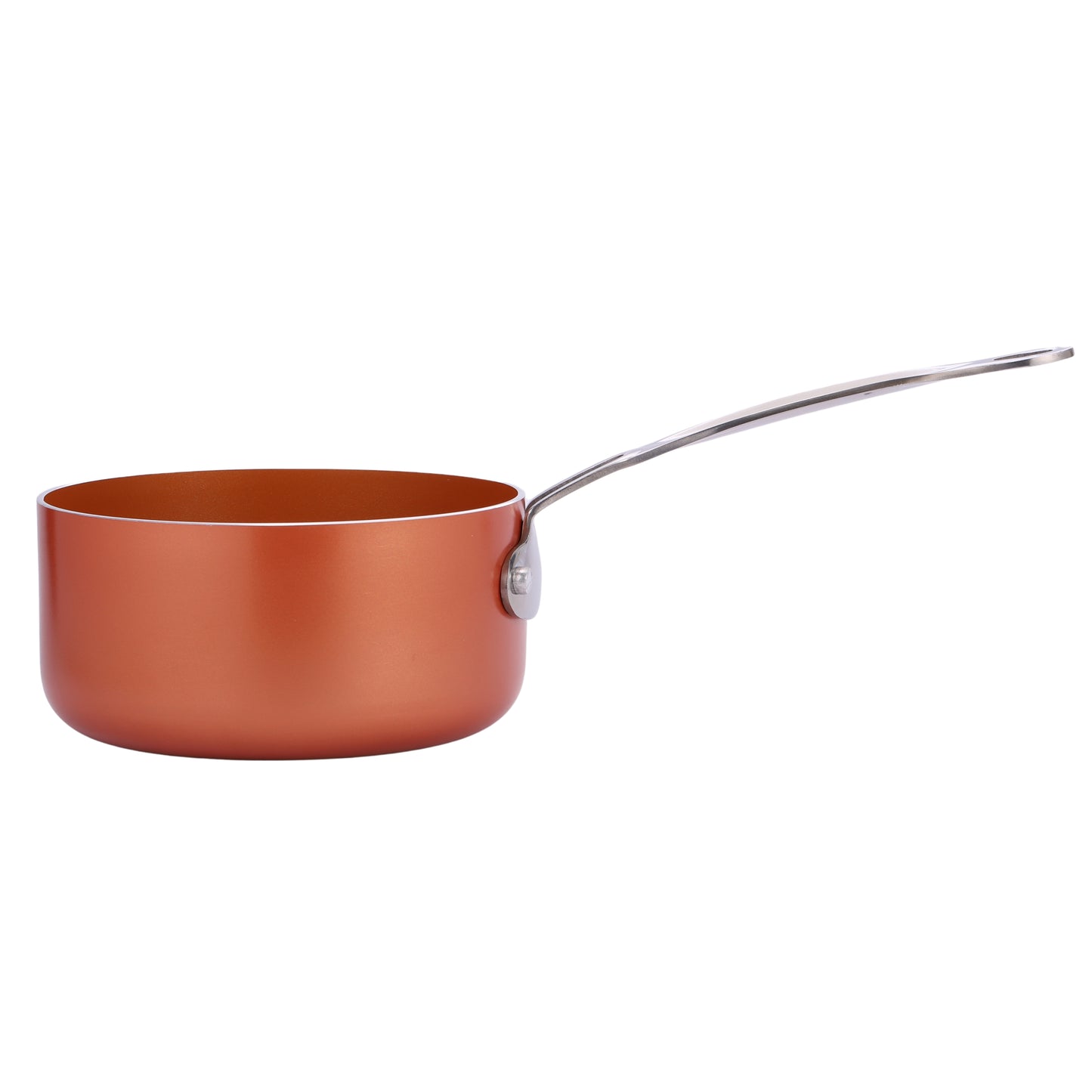 Copper Ceramic Non-Stick Saucepan Set – Induction Compatible Cookware (PTFE & PFOA Free)