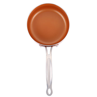 Copper Ceramic Non-Stick Saucepan Set – Induction Compatible Cookware (PTFE & PFOA Free)