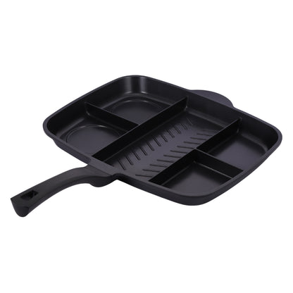 Non-Stick Sectional Grill & Griddle Pan – Induction Multi-Section Cooking Pan (1, 2, 3 & 5 Sections)