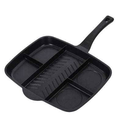 Non-Stick Sectional Grill & Griddle Pan – Induction Multi-Section Cooking Pan (1, 2, 3 & 5 Sections)